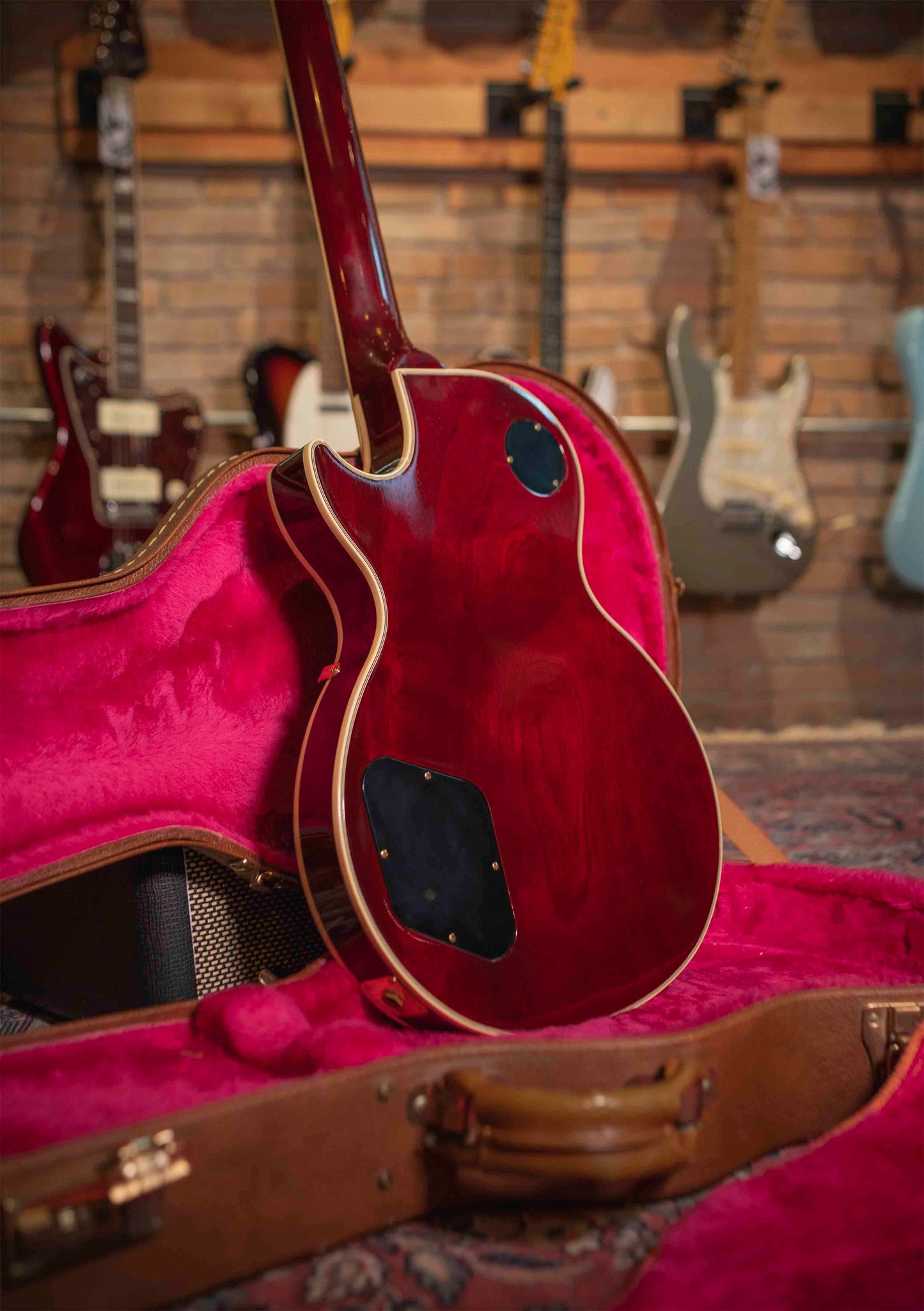 Gibson Les Paul Custom Shop Red Wine usada año 1990 - Guitarra eléctrica