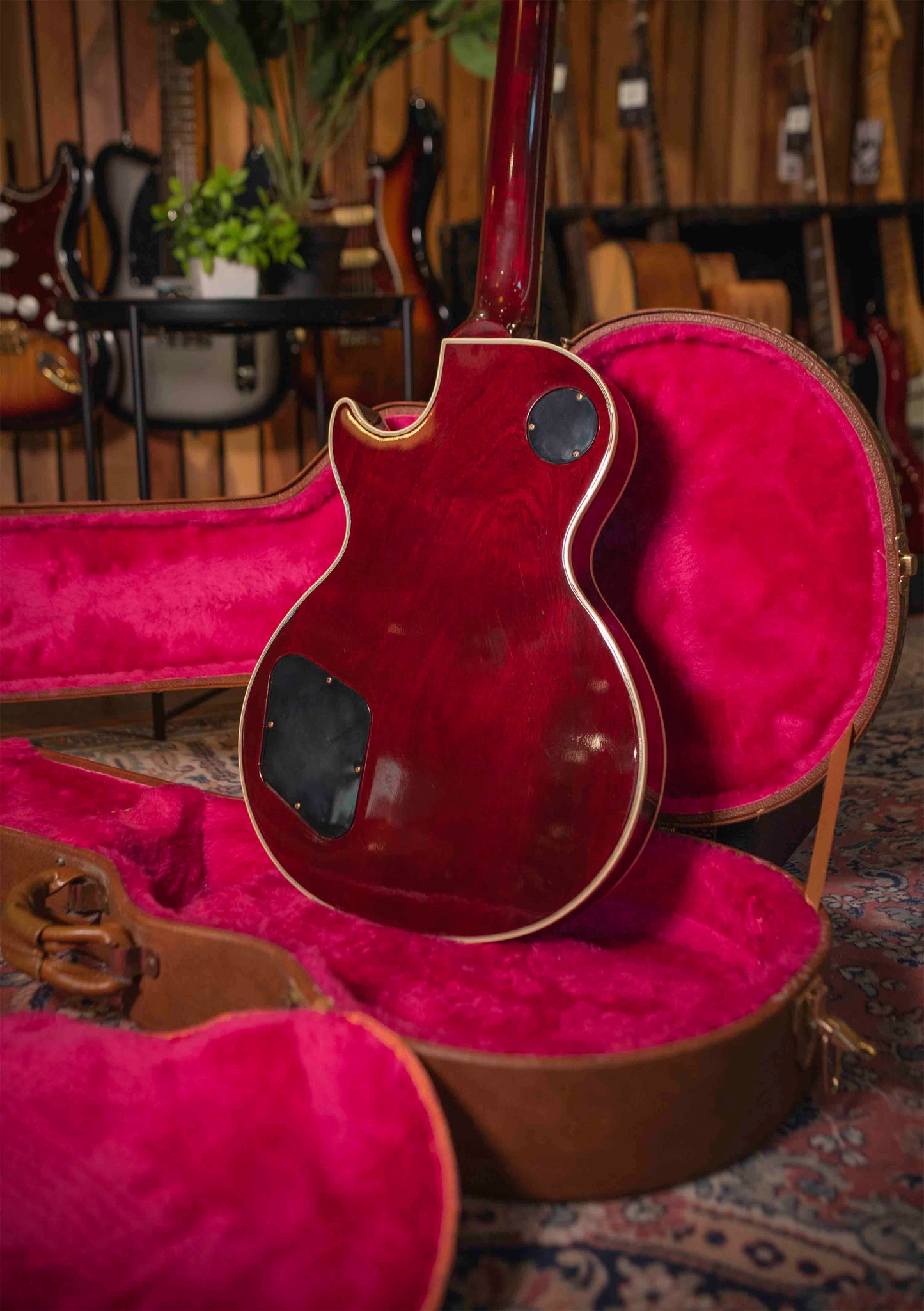 Gibson Les Paul Custom Shop Red Wine usada año 1990 - Guitarra eléctrica