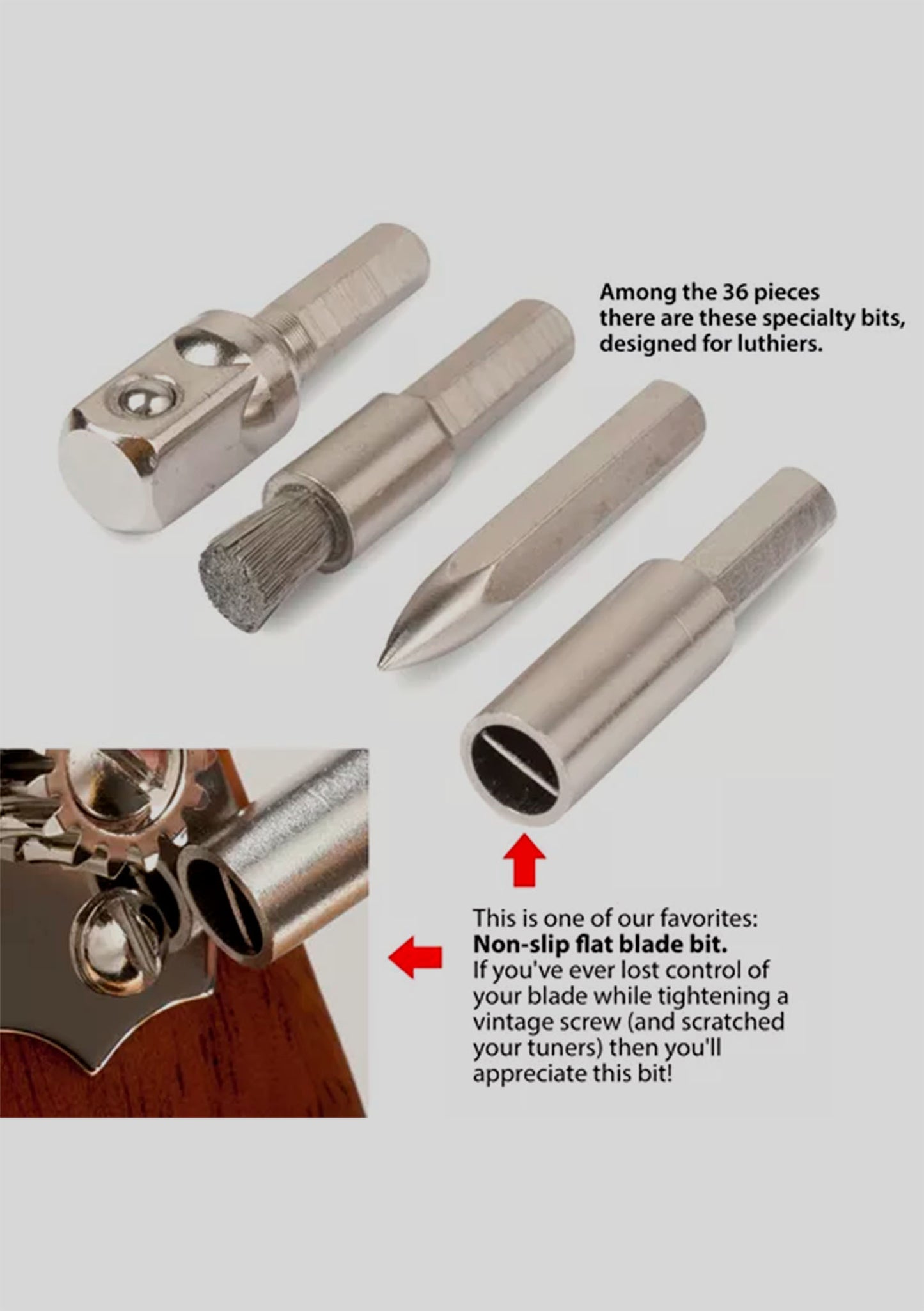 Set de destornilladores para guitarra Stewmac Guitar Tech Screwdriver Set