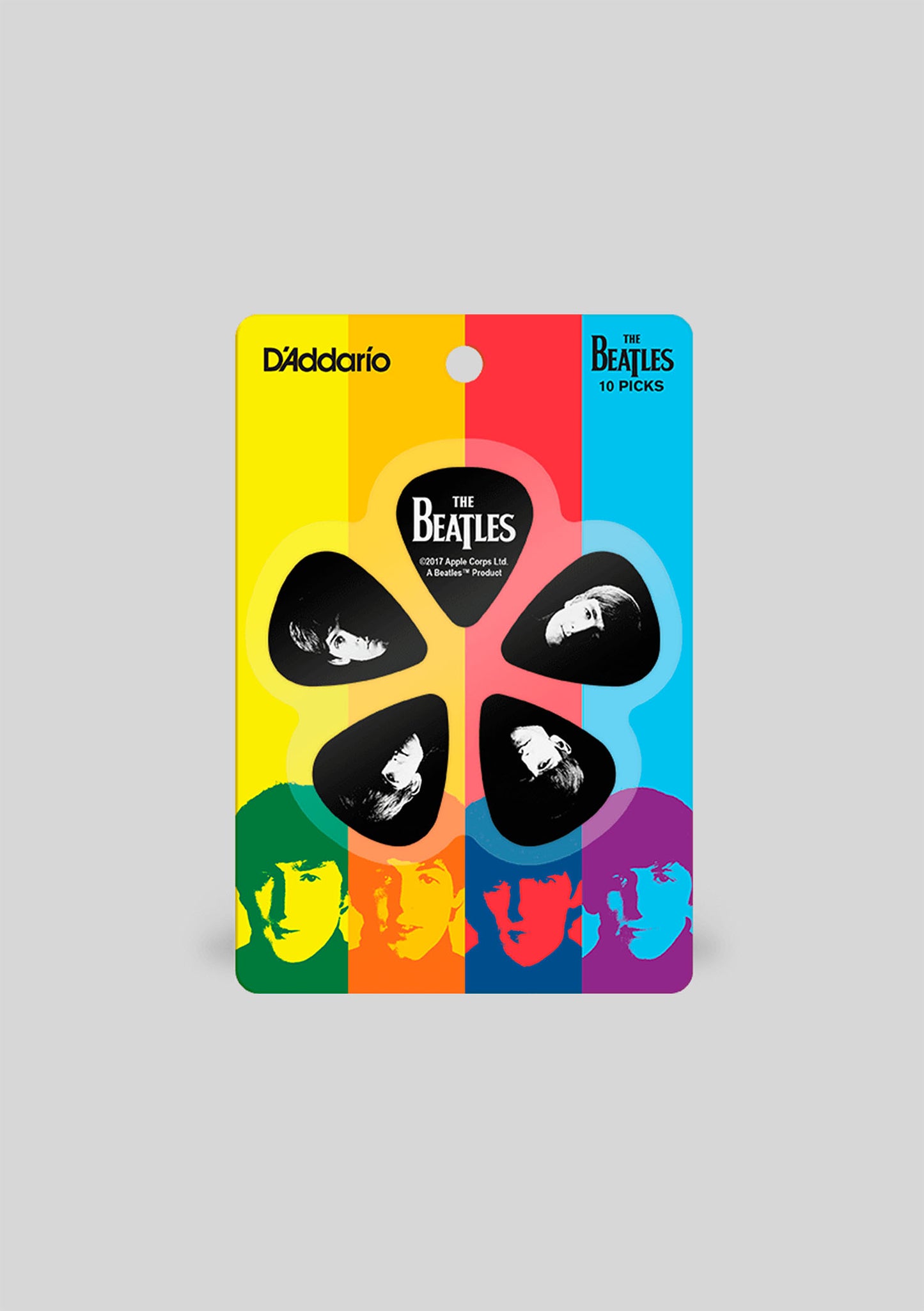 Set de uñetas (10u) THE BEATLES "Meet the Beatles" 0,70mm (medium) - Daddario