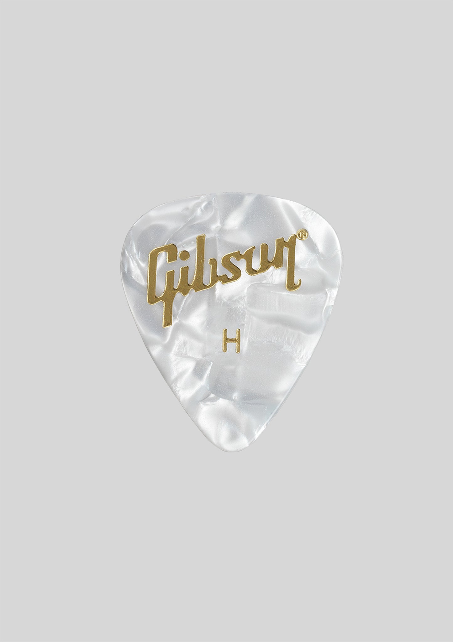 Set uñetas Heavy (12u) Gibson Pearloid White