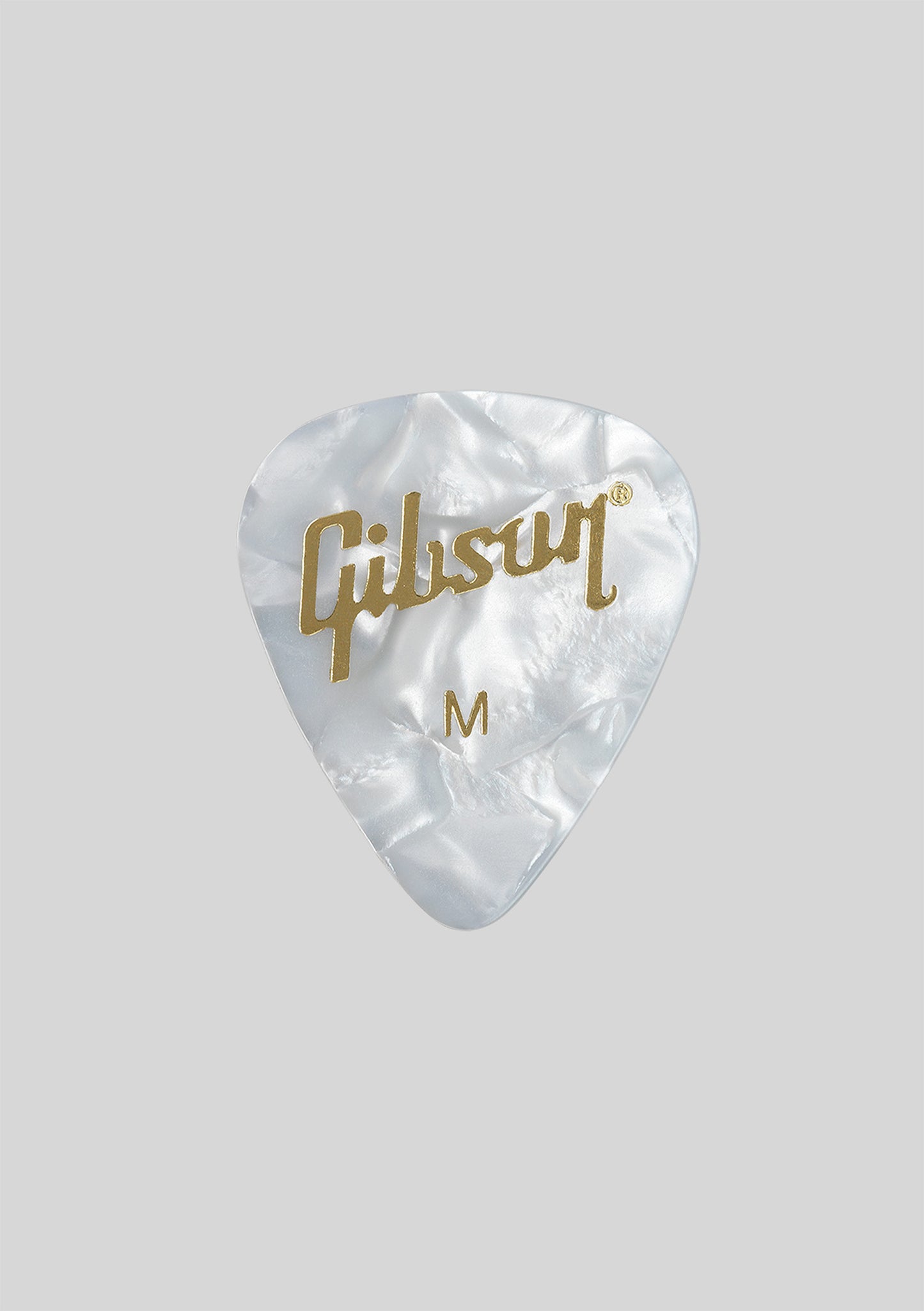 Set uñetas medium (12u) Gibson Pearloid White
