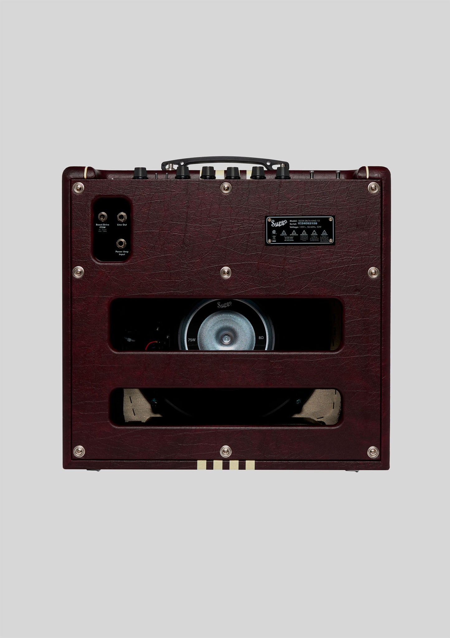 Supro Delta King 12 Burgundy and Cream, 15 watts 1x12 - Amplificador de guitarra