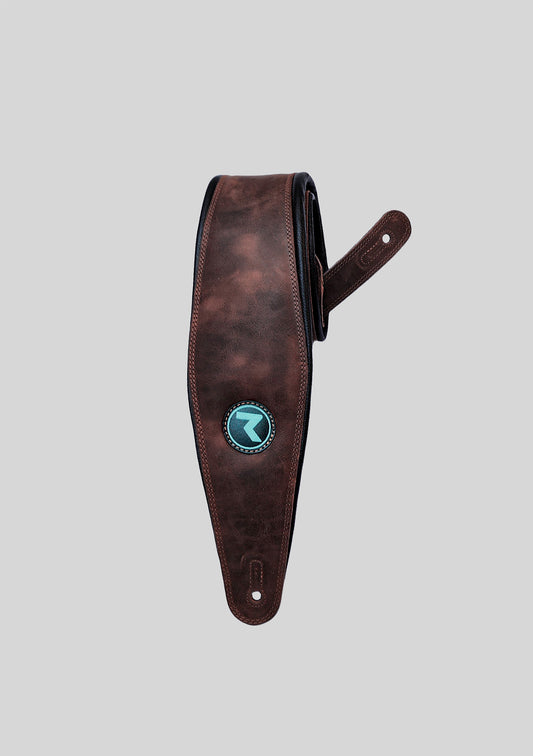 Correa guitarra o bajo TRINITY 4 Dark Brown - Raven Straps