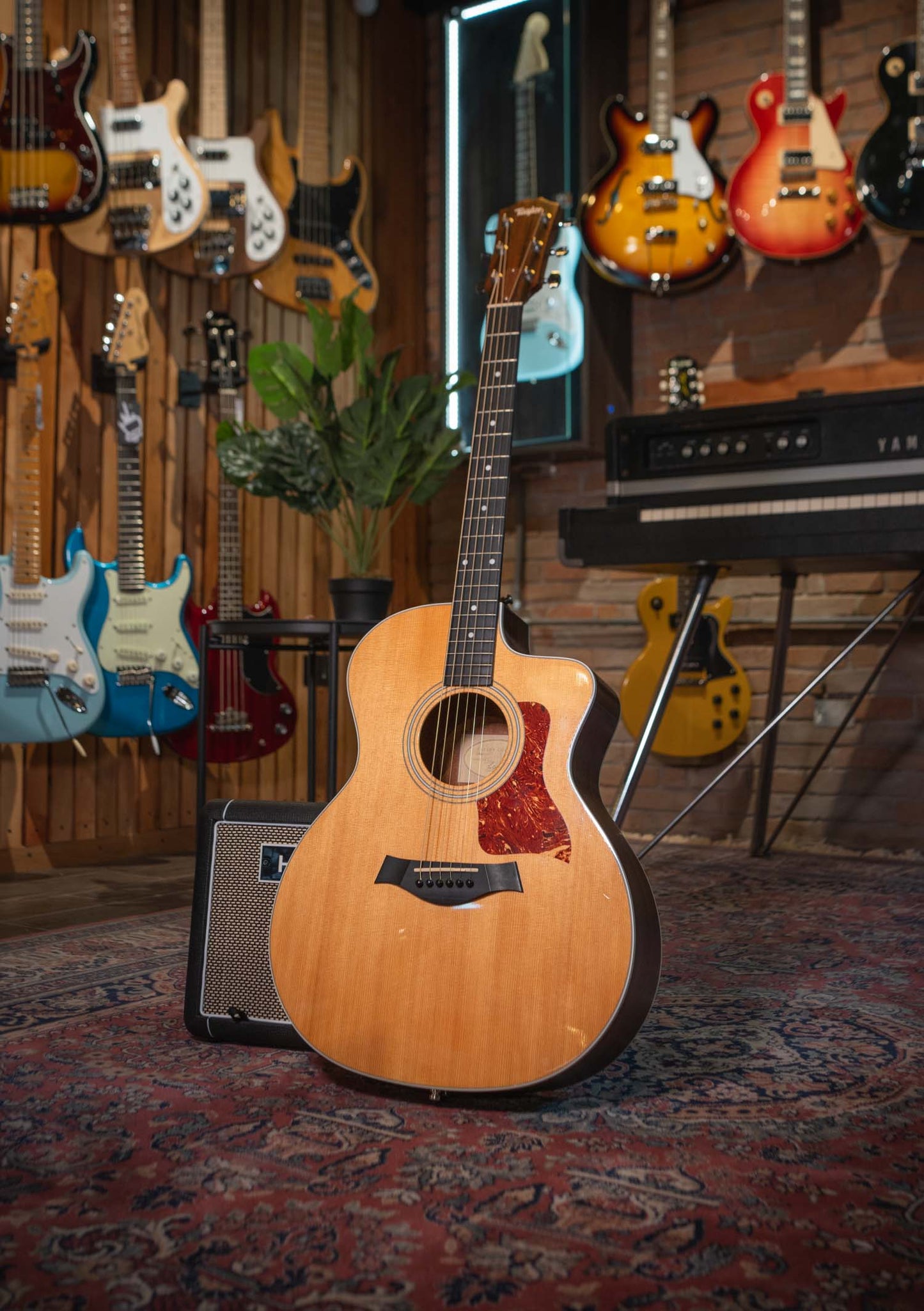 Taylor 214CE (incluye hardcase) - Guitarra electroacústica usada año 2010 made in Mexico - Guitarra electroacústica