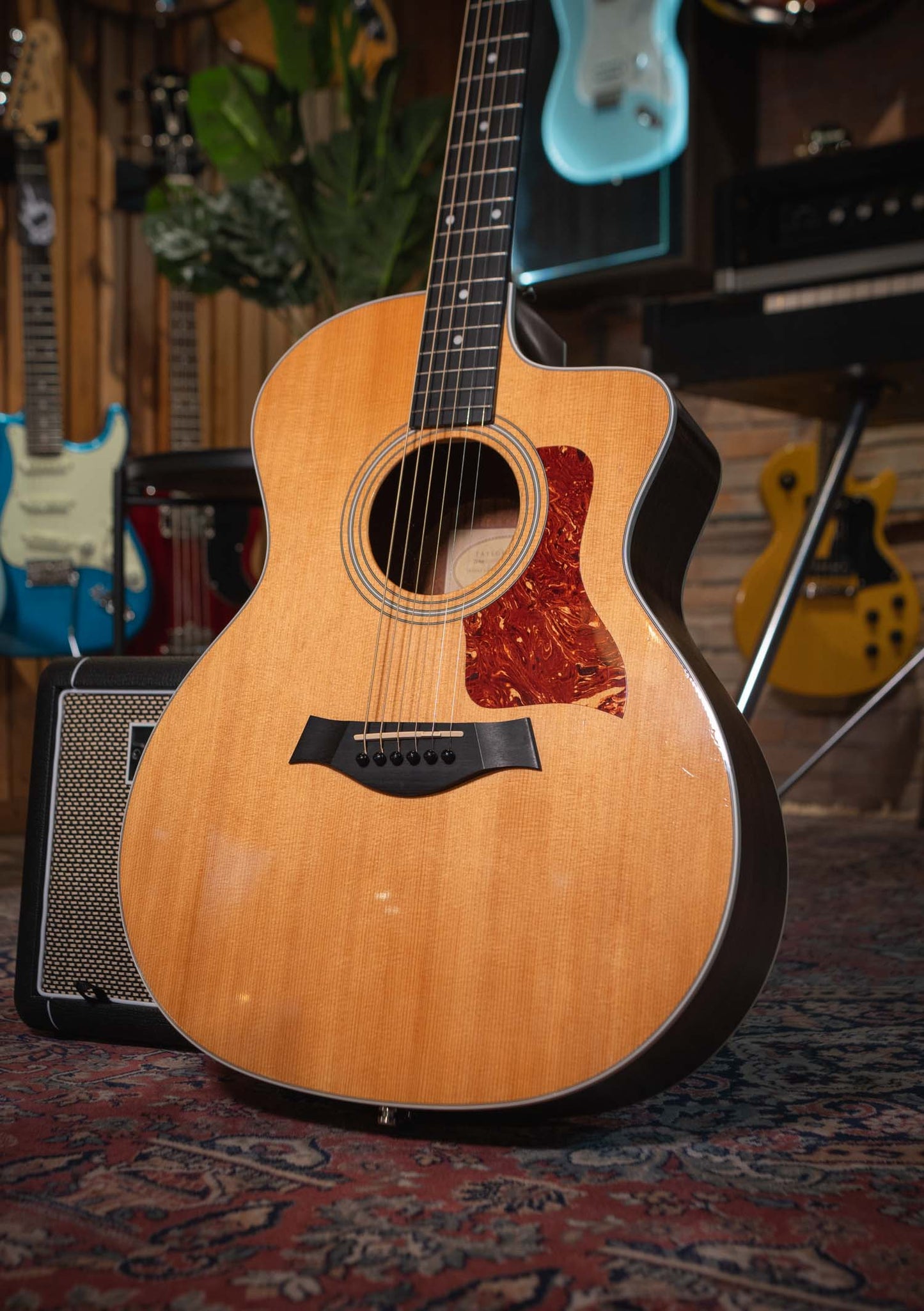 Taylor 214CE (incluye hardcase) - Guitarra electroacústica usada año 2010 made in Mexico - Guitarra electroacústica