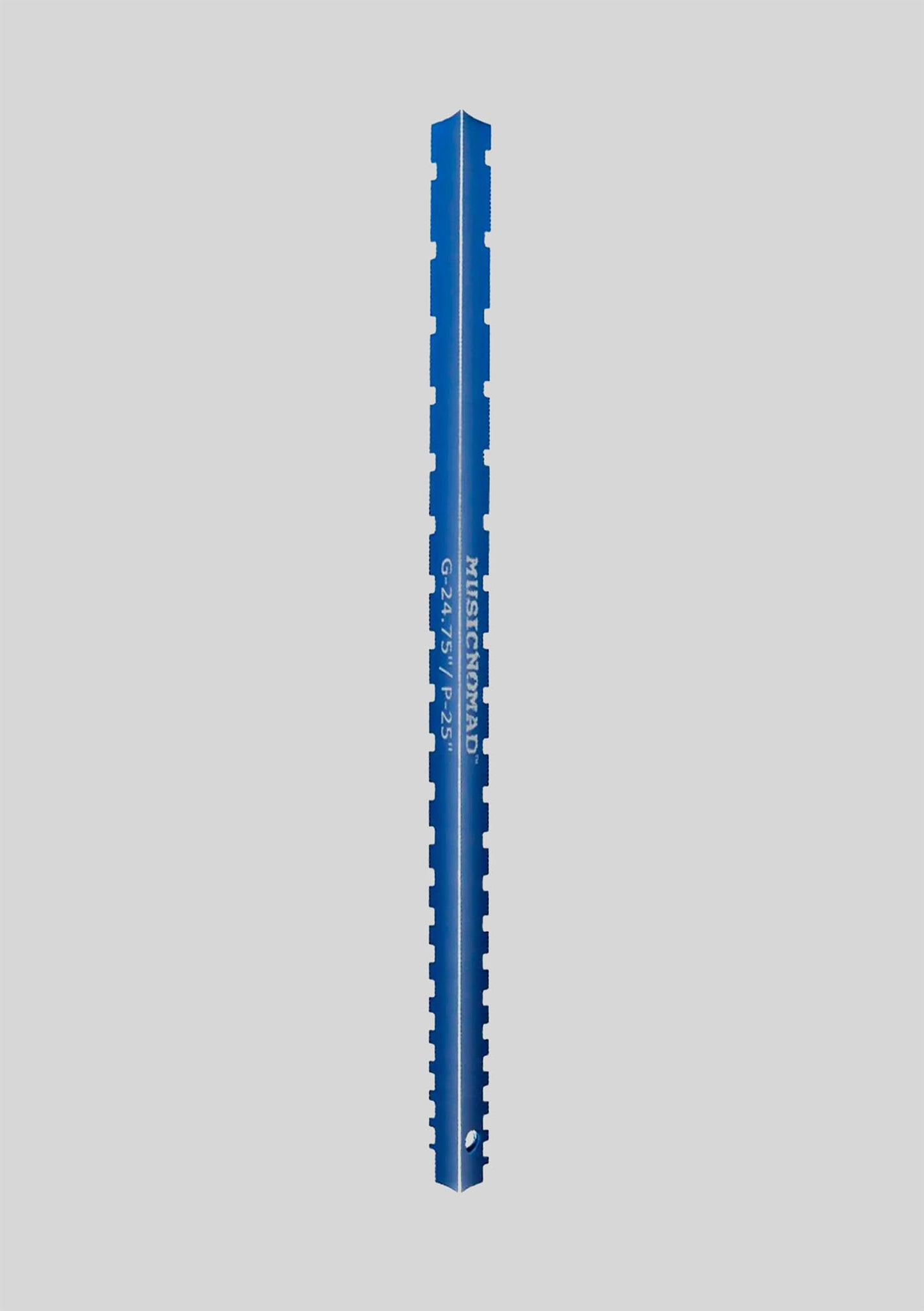 Regla medición freatboard MusicNomad Tri-Beam 3 'n 1 Dual Notched Straightedge & Precision Straightedge MN821
