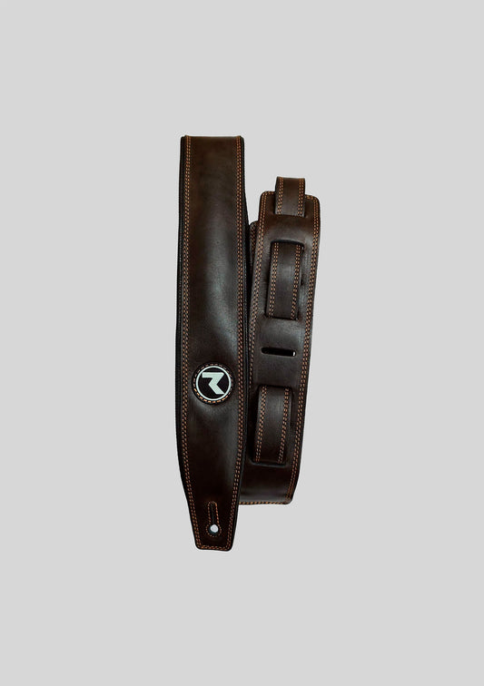 Correa guitarra o bajo VINTAGE PADDED 2 Dark Brown - Raven Straps