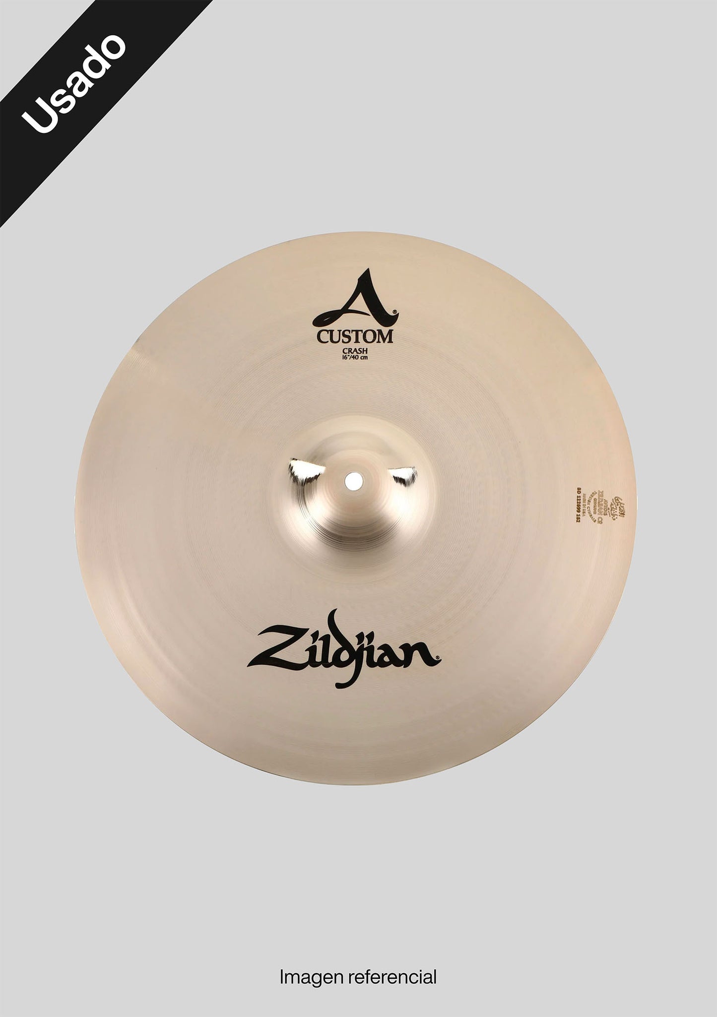 Platillo Zildjian A Custom Crash 16 usado