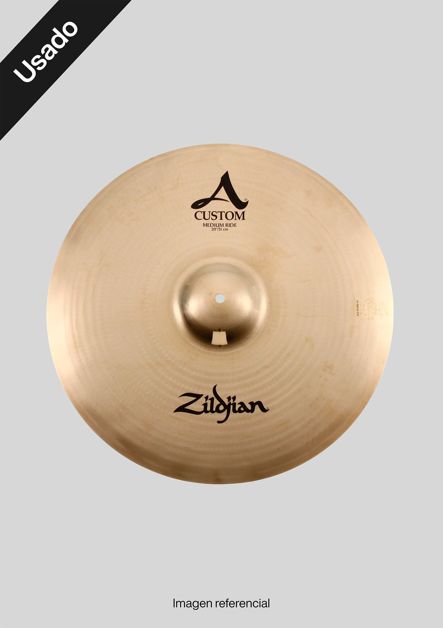 Platillo Zildjian A Custom Medium Ride 20 - usado