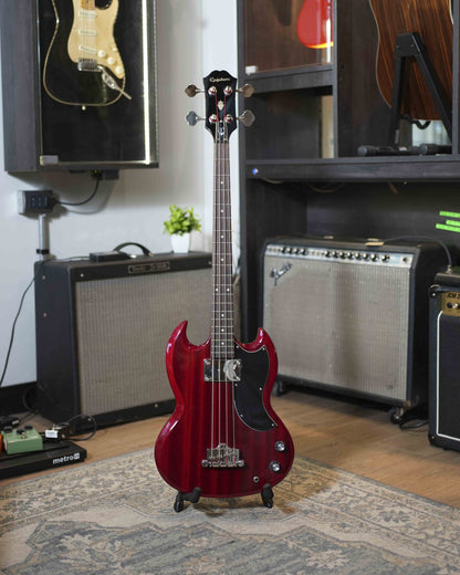 Epiphone EB-0 cherry incluye case Epiphone - made in Indonesia (usado) - Bajo eléctrico