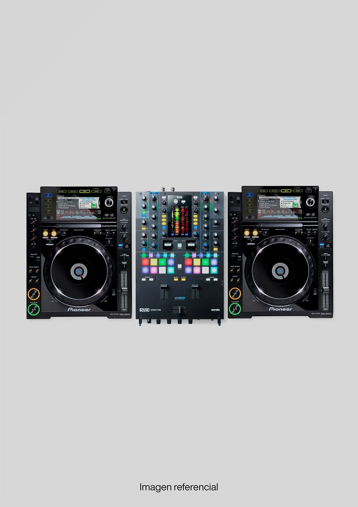 Pioneer CDJ 2000 110v (par) + Rane Seventy Two - Usado (incluye hard case)