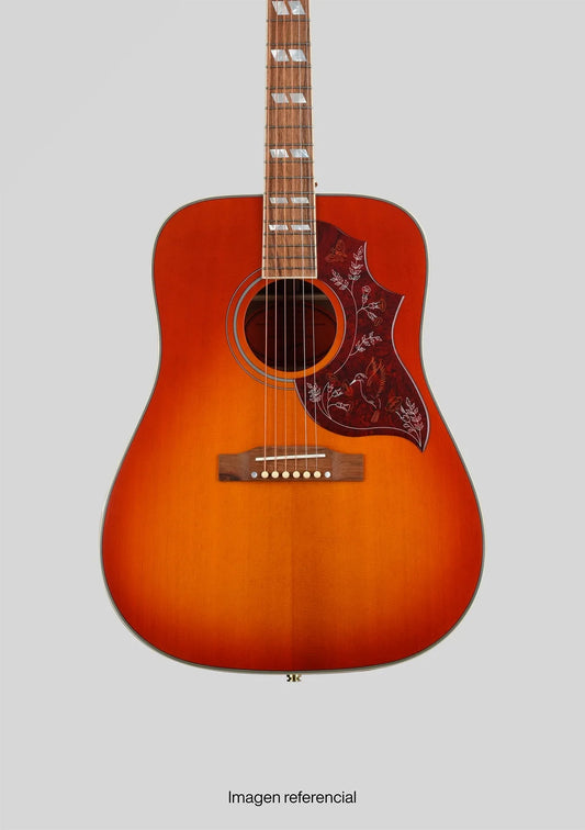 Epiphone Hummingbird Inspired by Gibson Cherry usada año 2022 (incluye hardcase) - Guitarra electroacústicas