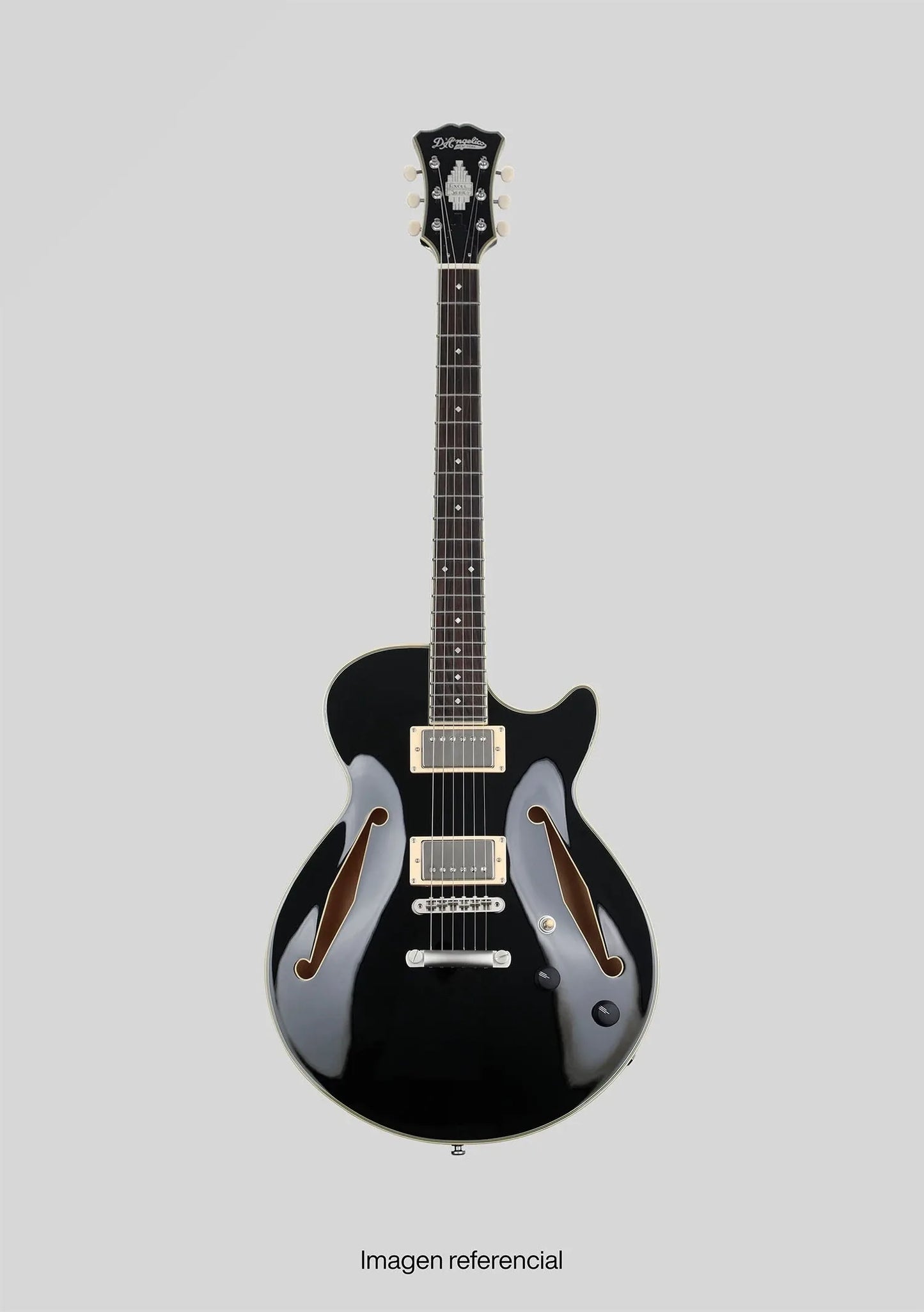 D'angelico Excel Series SS Tour Negro usada año 2022 (incluye funda) - Guitarra eléctrica