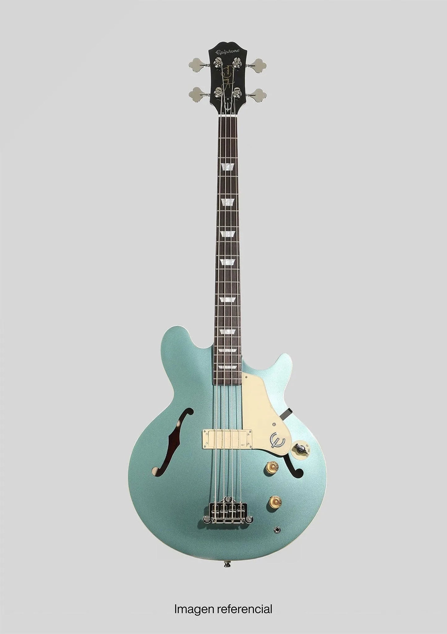 Epiphone Jack Cassady Pelham Blue usado año 2021 (incluye hardcase) - Bajo eléctrico