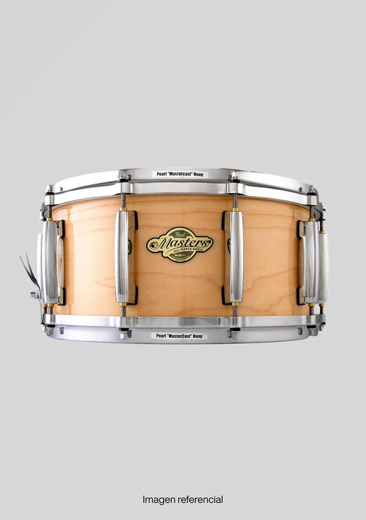 Pearl Masters Maple Natural Gloss 14x6.5 usada - Caja
