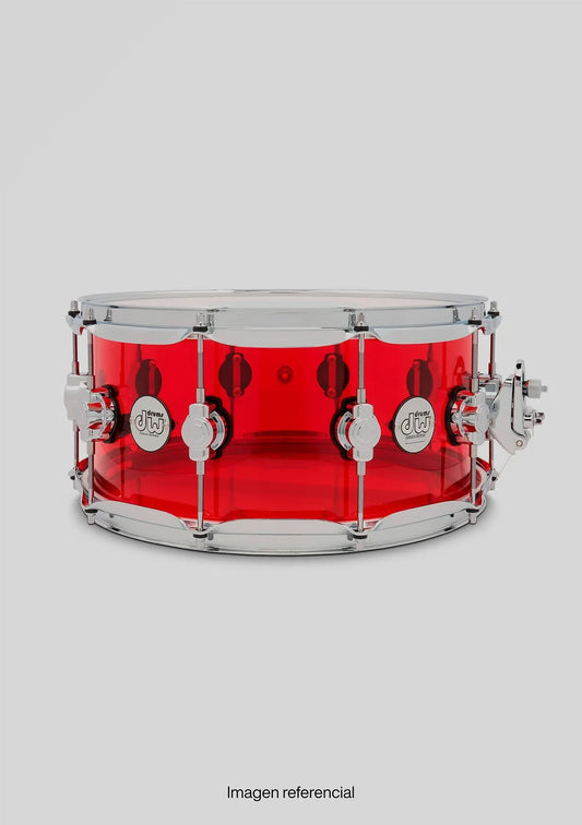 DW Design Series Acrylic Ruby 14x6.5 DDAC6514SSRG usada - Caja