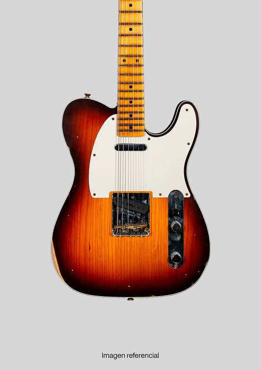 Fender  Custom Shop 59 Telecaster Custom Relic MN - Wide-Fade Chocolate 3TS usada año 2022 (incluye funda) - Guitarra eléctrica