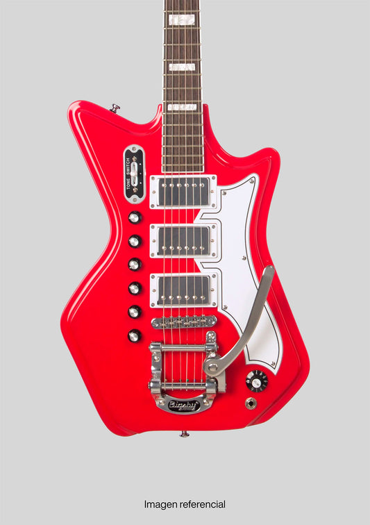 Airline Guitars Jetsons '59 3P DLX Red (incluye funda) - Guitarra eléctrica