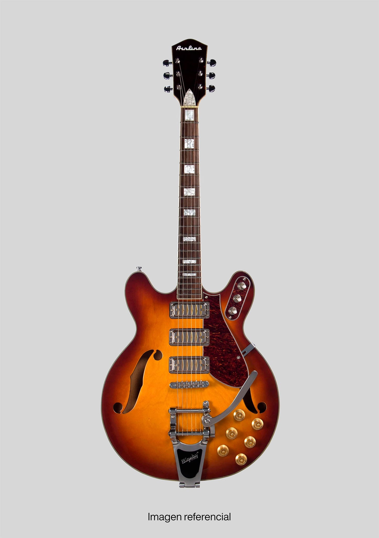 Airline Guitars H78 Honeyburst (incluye funda) - Guitarra eléctrica