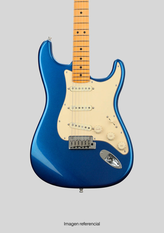 Fender American Ultra Stratocaster Maple Fingerboard Cobra Blue usada año 2021 - Guitarra eléctrica
