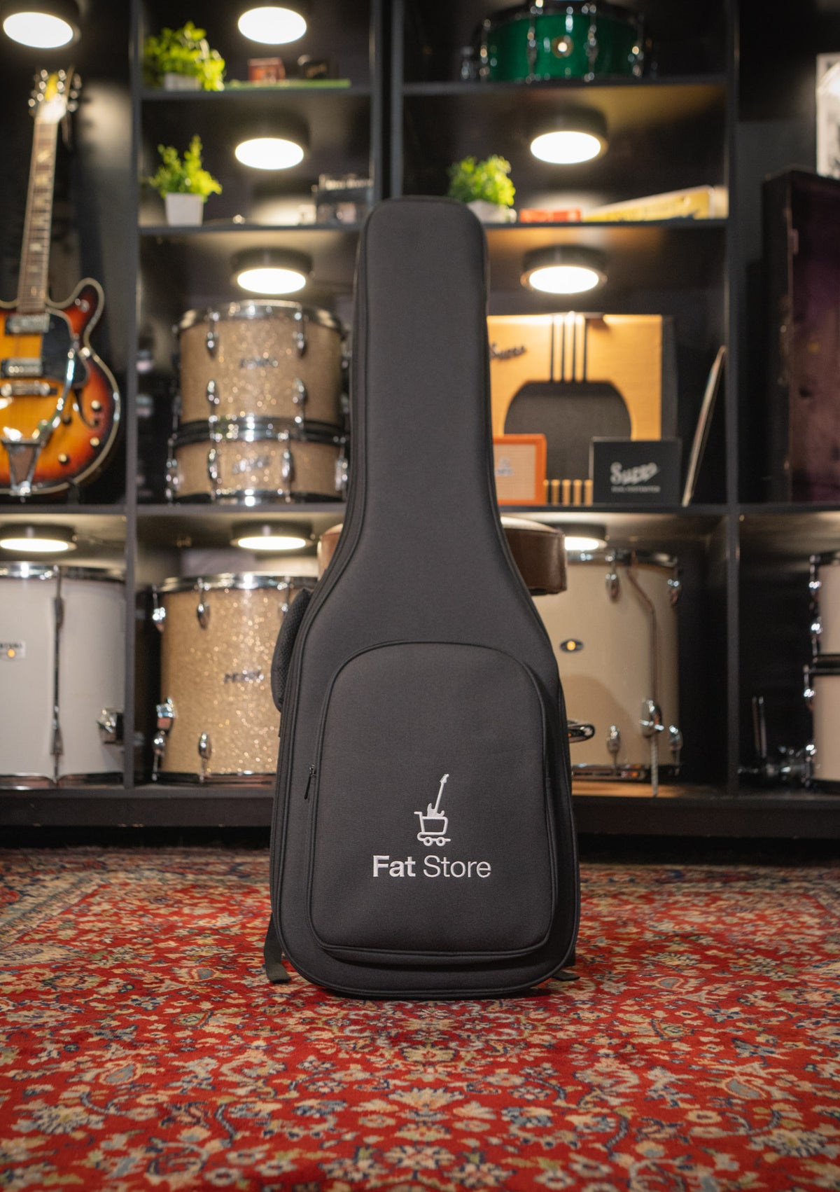 Funda acolchada para guitarra eléctrica Fat Store color negro