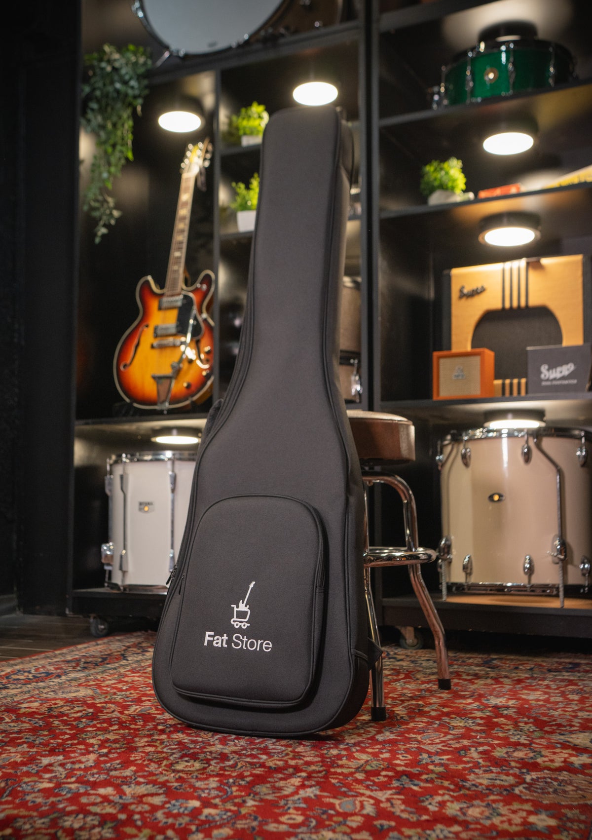 Funda acolchada para bajo eléctrico Fat Store color negro