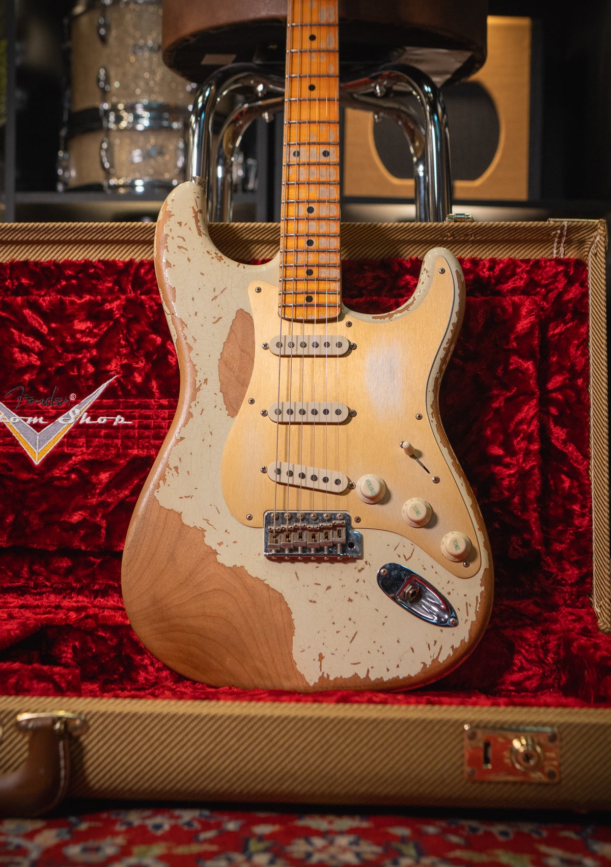 Fender Custom Shop LTD 56 Strat Suphrel Indian Ivory  usada año 2023 (incluye hardcase) - Guitarra eléctrica