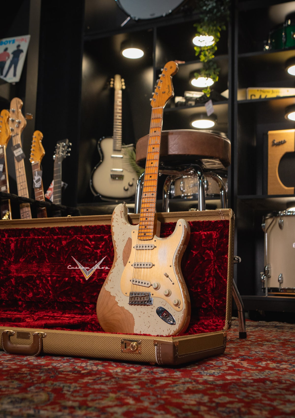 Fender Custom Shop LTD 56 Strat Suphrel Indian Ivory  usada año 2023 (incluye hardcase) - Guitarra eléctrica