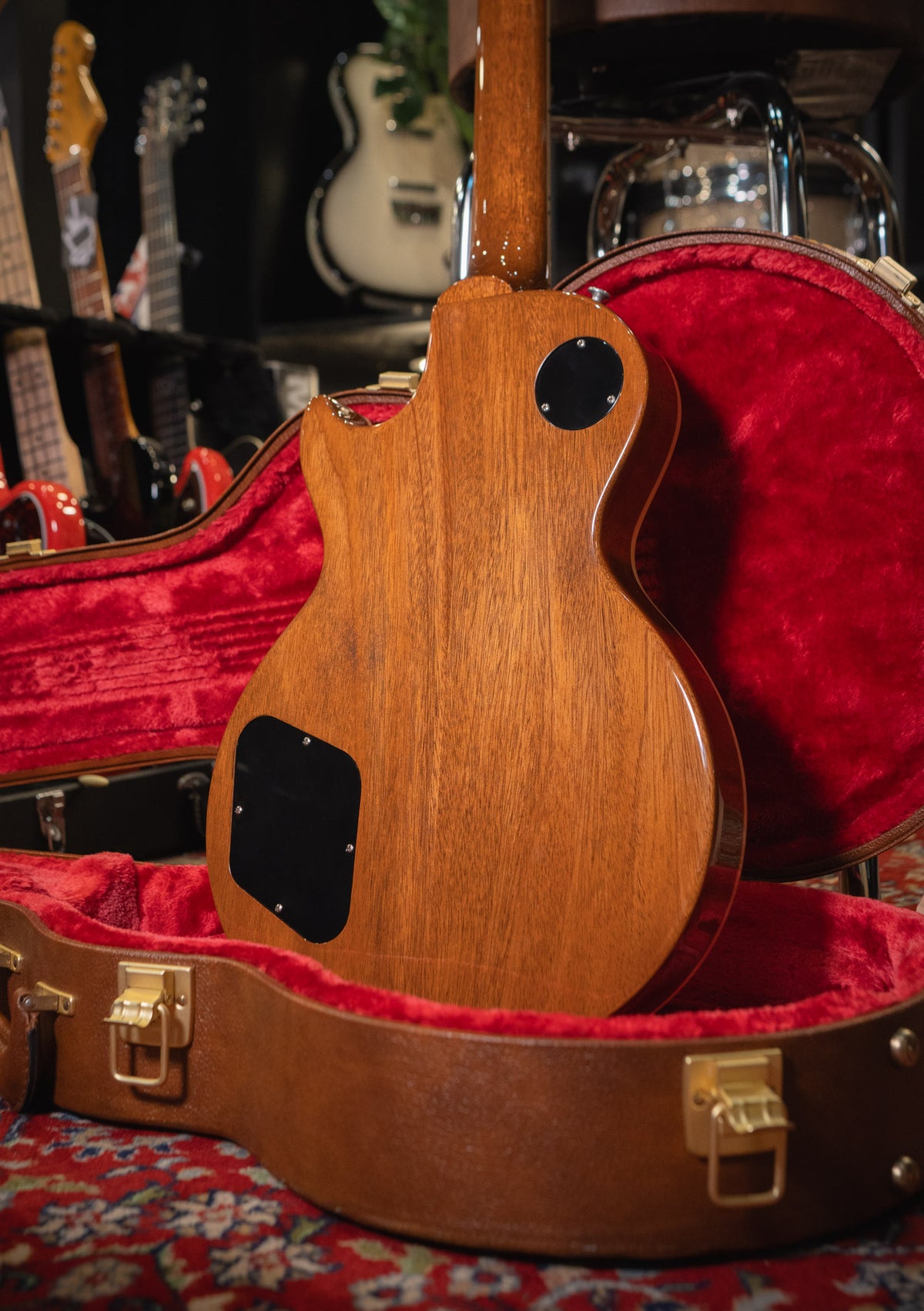 Gibson Les Paul Standard '60s Figured Top Honey Amber usada año 2022 (incluye hardcase) - Guitarra eléctrica