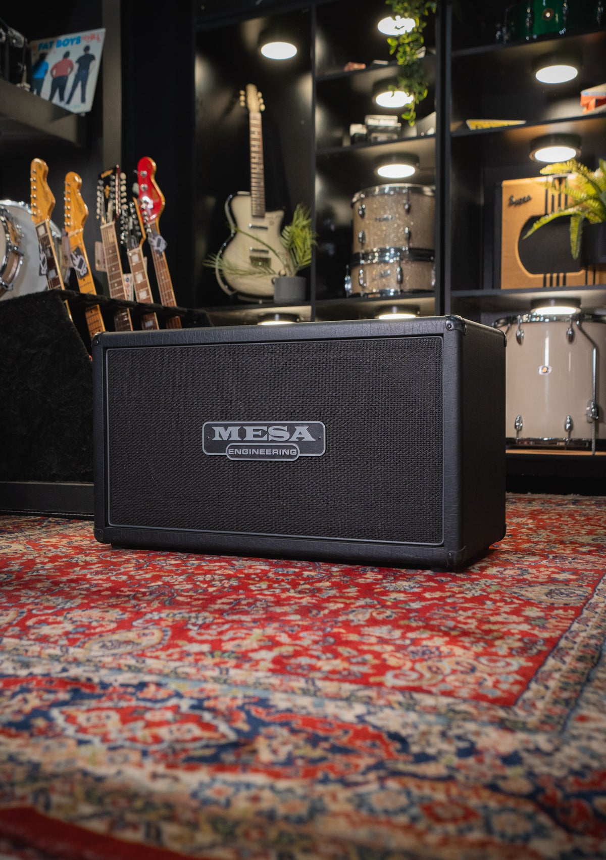 Mesa Boogie Rectifier Horizontal 212 Black Tolex usado (incluye funda) - Gabinete de guitarra