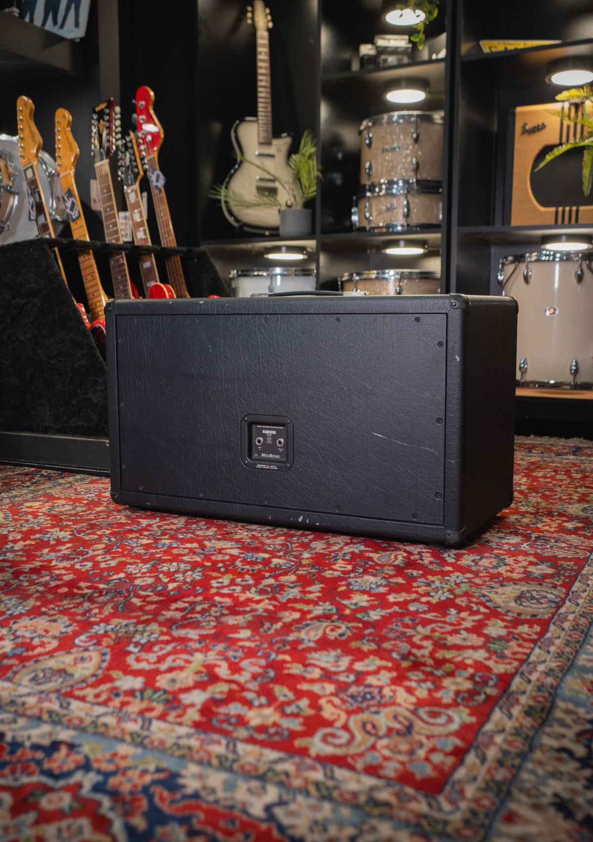Mesa Boogie Rectifier Horizontal 212 Black Tolex usado (incluye funda) - Gabinete de guitarra