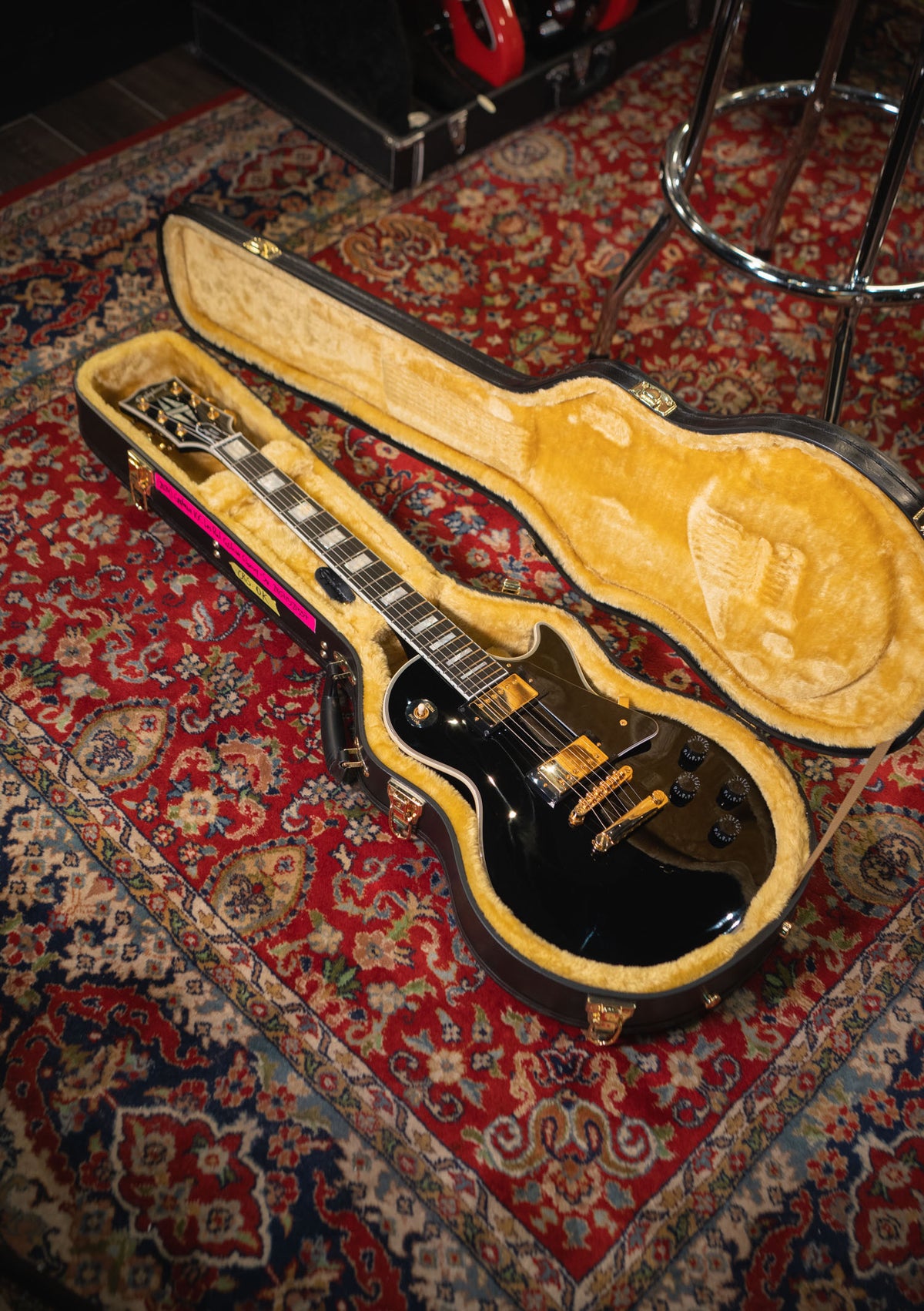 Epiphone Inspired by Gibson Custom Les Paul Ebony semi nuevo año 2024 (incluye hardcase) - Guitarra eléctrica