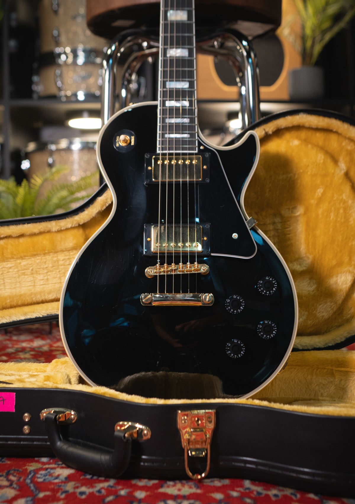 Epiphone Inspired by Gibson Custom Les Paul Ebony semi nuevo año 2024 (incluye hardcase) - Guitarra eléctrica