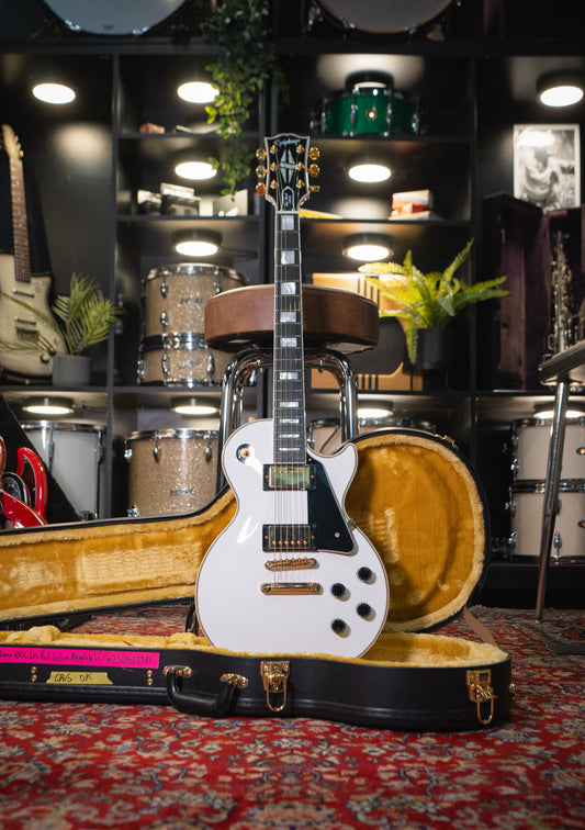 Epiphone Inspired by Gibson Custom Les Paul Alphine White semi nuevo año 2023 (incluye hardcase) - Guitarra eléctrica