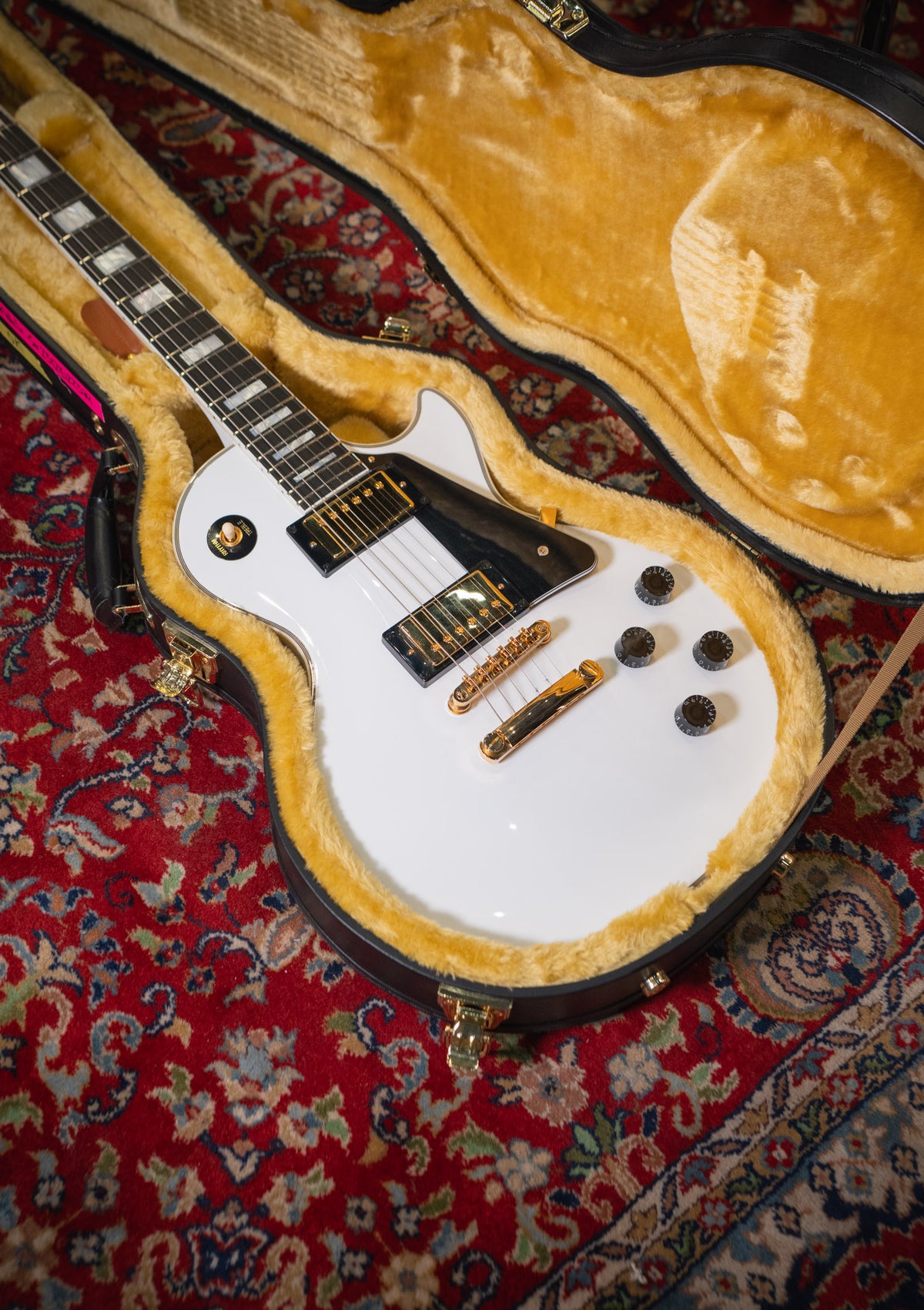 Epiphone Inspired by Gibson Custom Les Paul Alphine White semi nuevo año 2023 (incluye hardcase) - Guitarra eléctrica