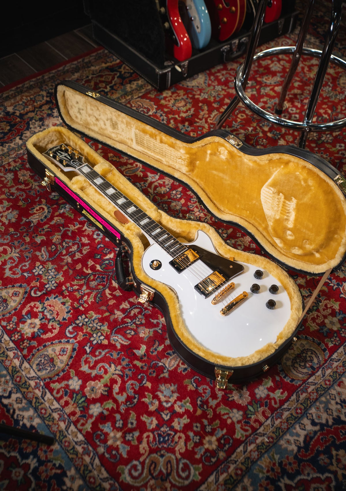 Epiphone Inspired by Gibson Custom Les Paul Alphine White semi nuevo año 2023 (incluye hardcase) - Guitarra eléctrica