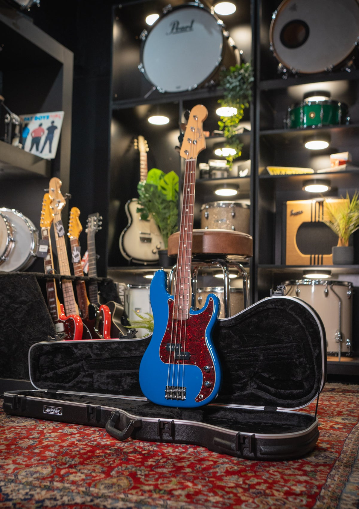 Fender Hybrid II Precision Bass MIJ Forest Blue Japan Exclusive usado año 2023 (incluye hardcase) - Bajo eléctrico