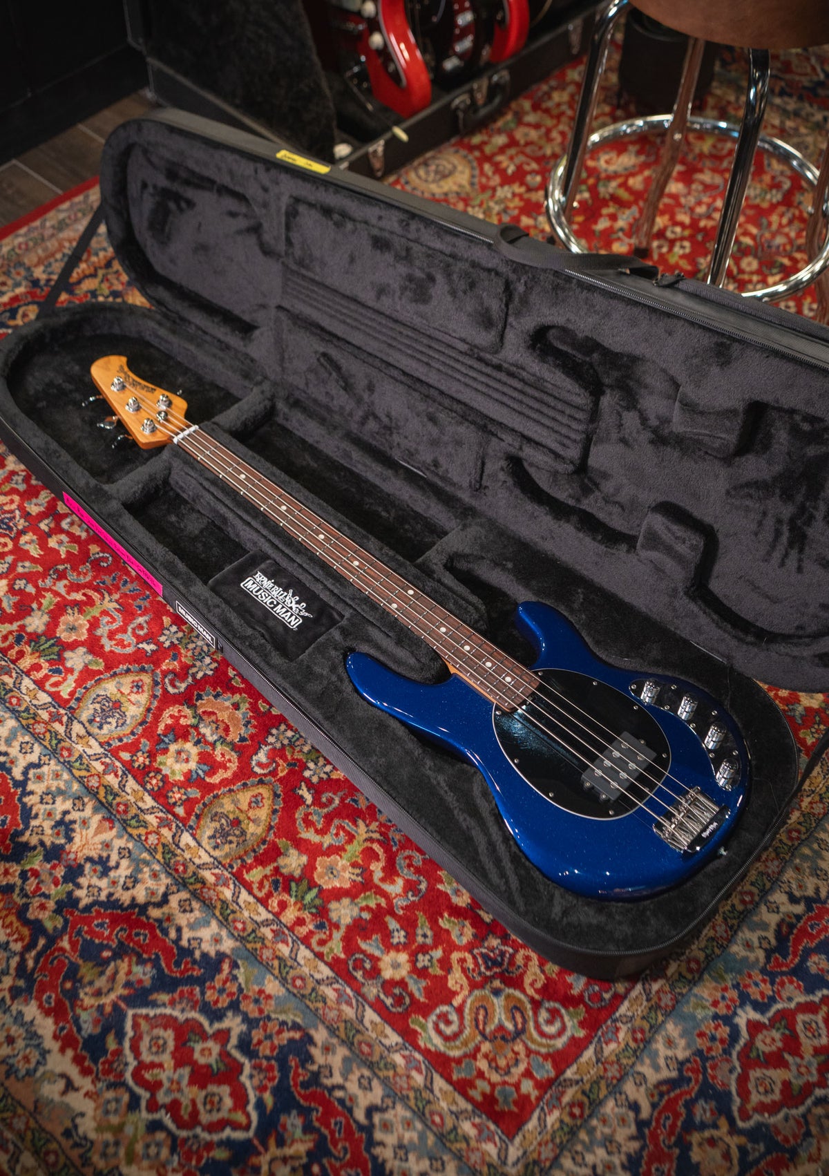 Music Man StingRay Special Butane Blue usado año 2025 (incluye softcase) - Bajo eléctrico