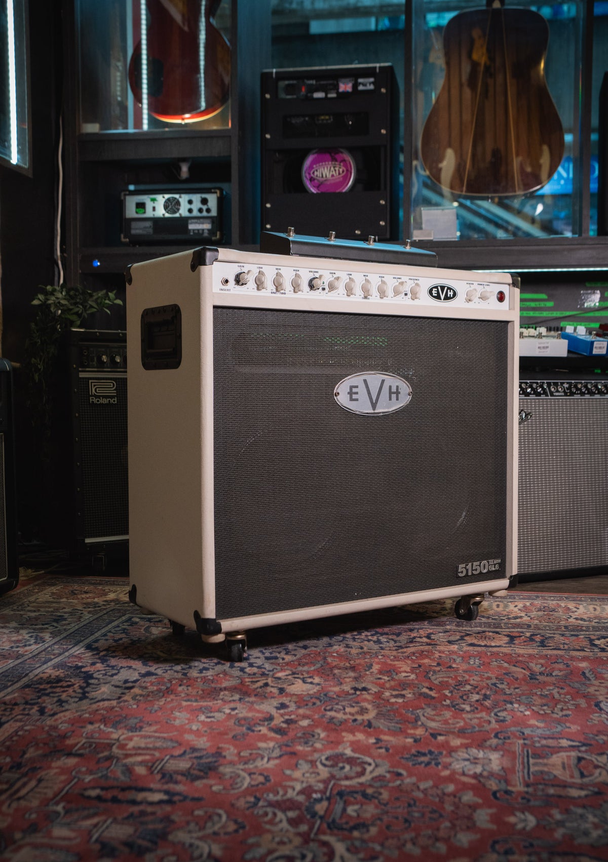 EVH 5150III 2x12 50 watts Tube Combo Ivory Made in USA usado - Amplificador de guitarra eléctrica