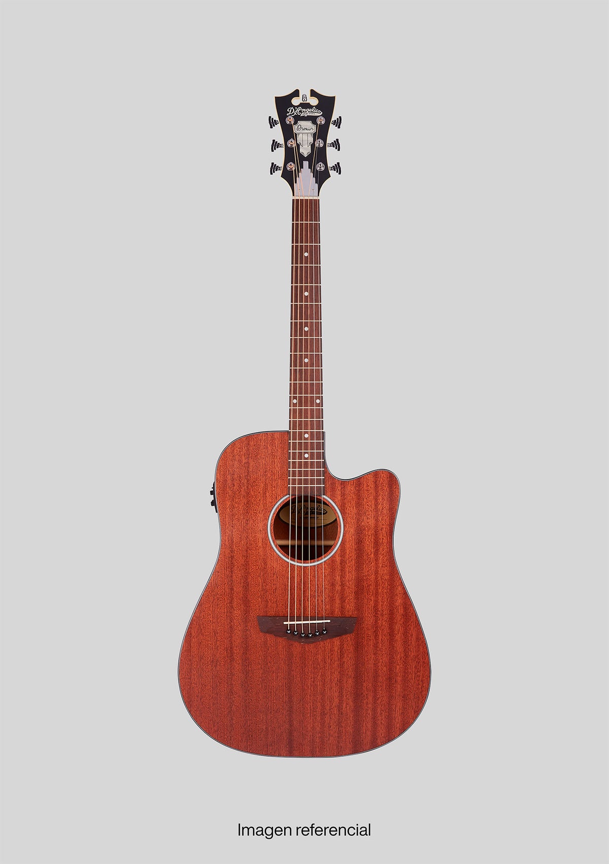 D'Angelico Premier Bowery LS Mahogany Satin - Guitarra electroacústica