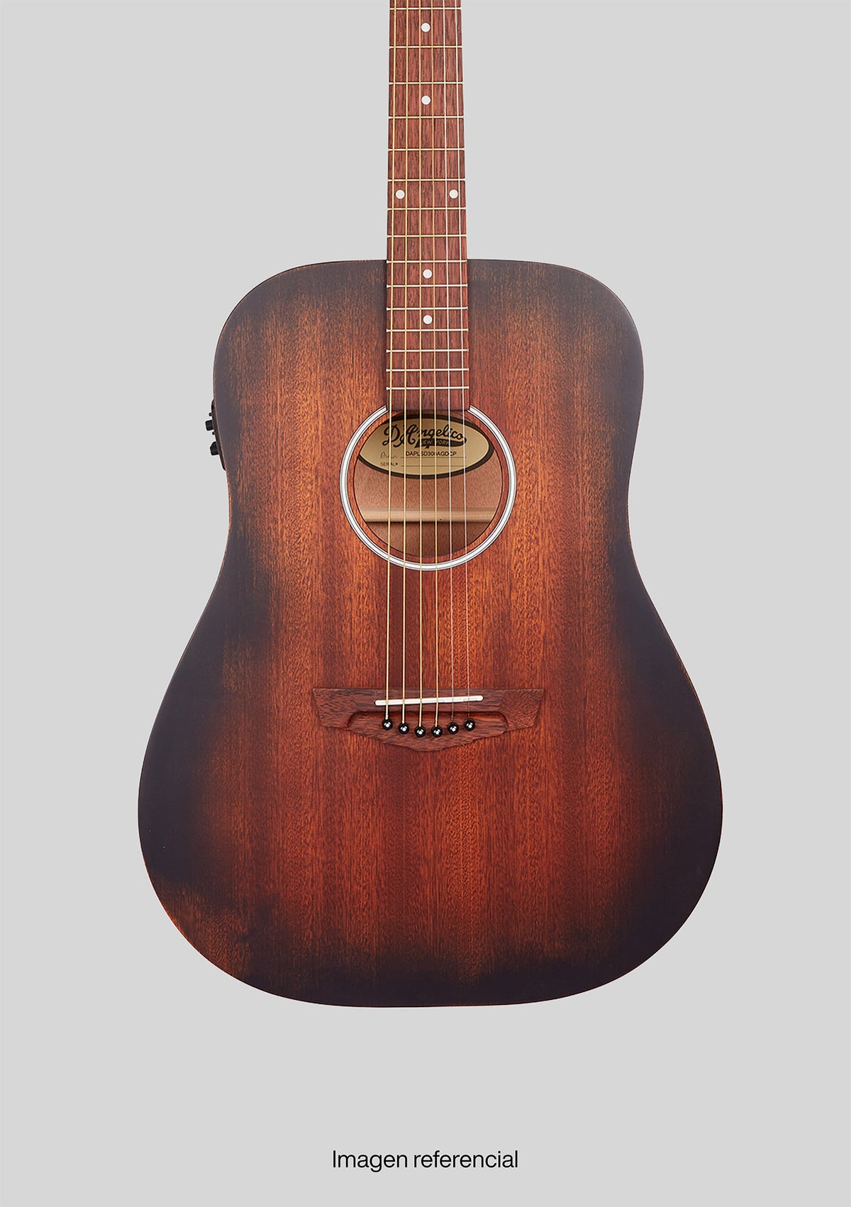 D'Angelico Premier Lexington LS Aged Mahogany - Guitarra electroacústica