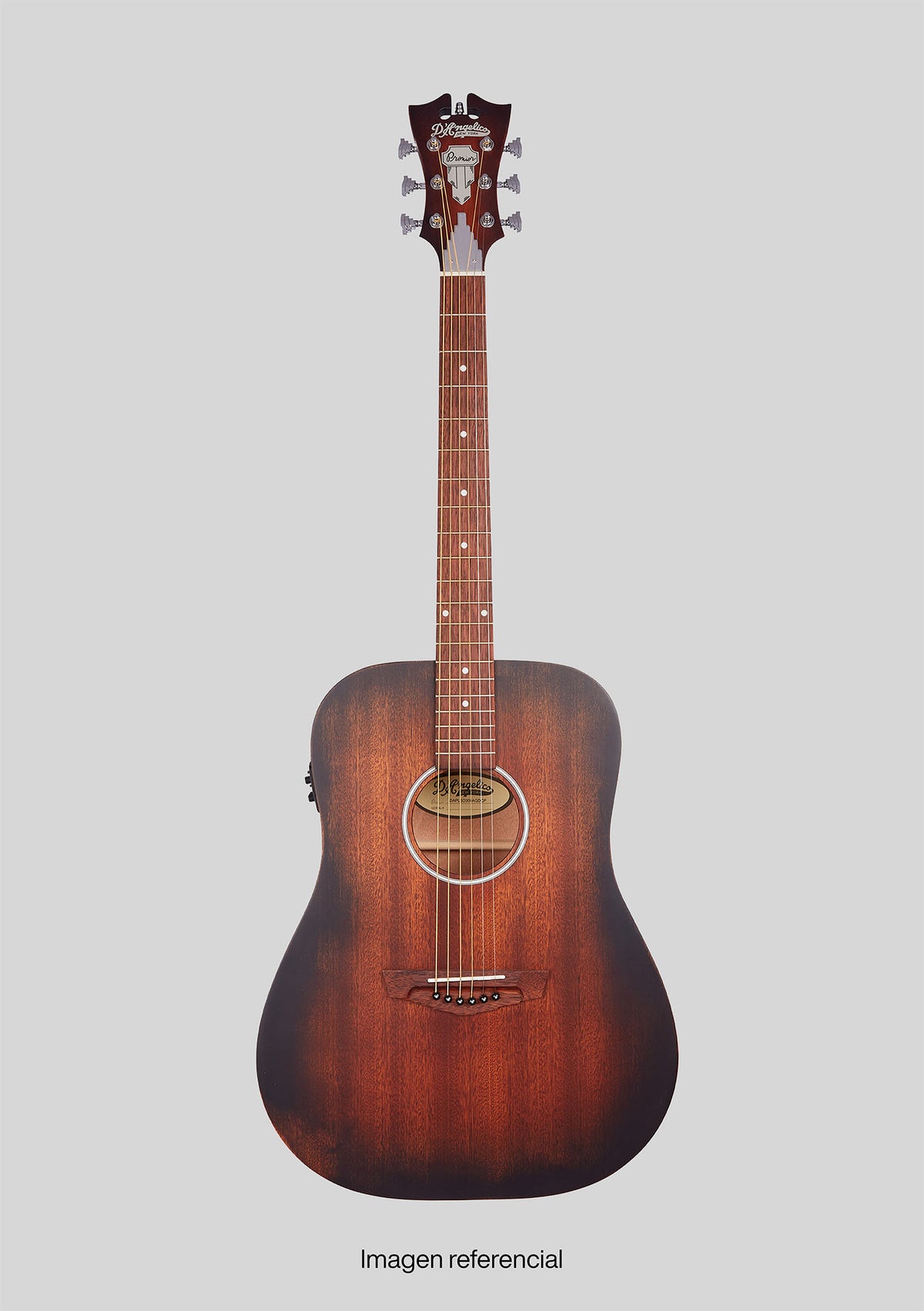 D'Angelico Premier Lexington LS Aged Mahogany - Guitarra electroacústica