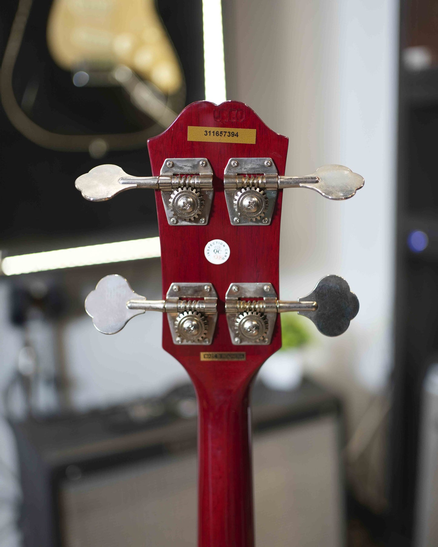 Epiphone EB-0 cherry incluye case Epiphone - made in Indonesia (usado) - Bajo eléctrico