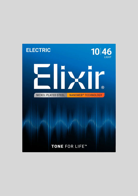 Cuerdas Guitarra Eléctrica Elixir Nanoweb Light 10-46