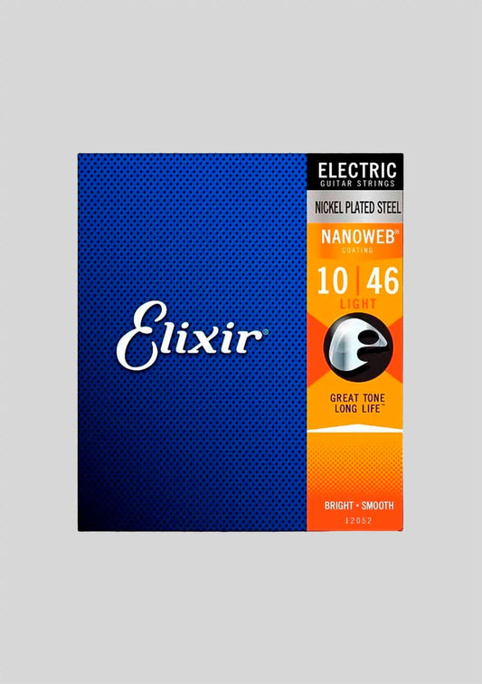 Cuerdas Guitarra Eléctrica Elixir Nanoweb Light 10-46