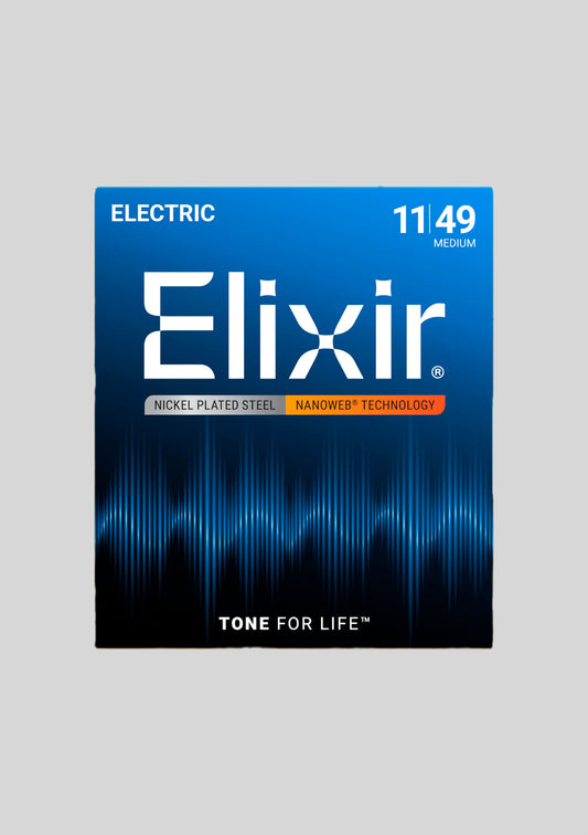 Cuerdas Guitarra Eléctrica Elixir Nanoweb 11-49
