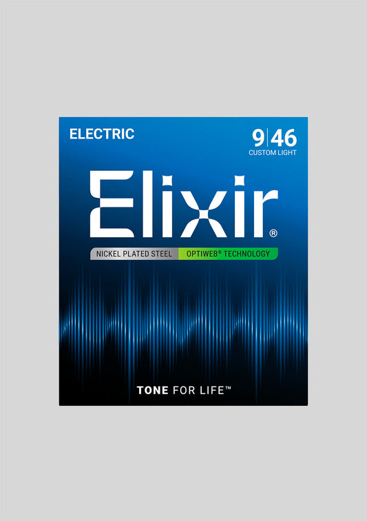 Cuerdas Guitarra Eléctrica Elixir Optiweb 9-46