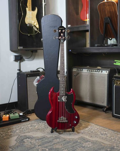 Epiphone EB-0 cherry incluye case Epiphone - made in Indonesia (usado) - Bajo eléctrico