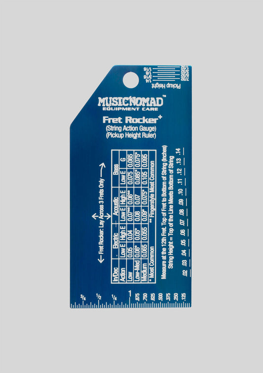 Fret Rocker + medidor de acción de cuerdas MusicNomad MN822